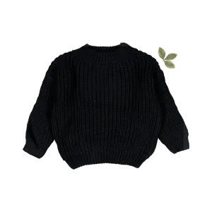 The Chunky Knit Sweater - Black