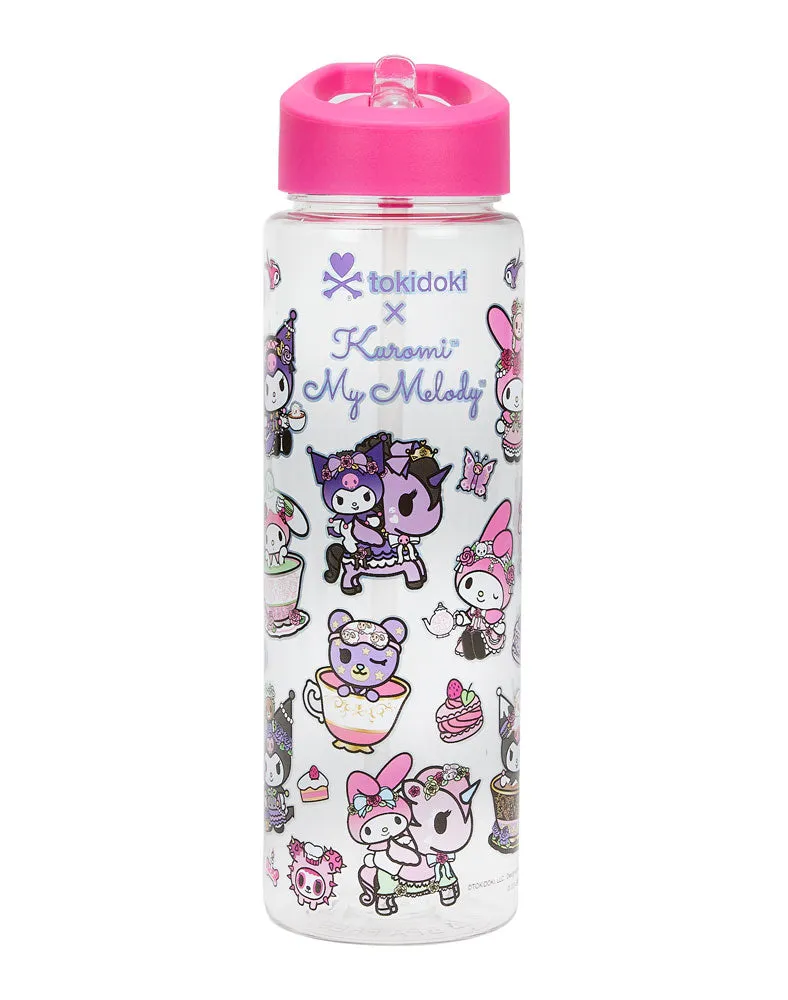 tokidoki x Kuromi & My Melody Garden Party Water Bottle