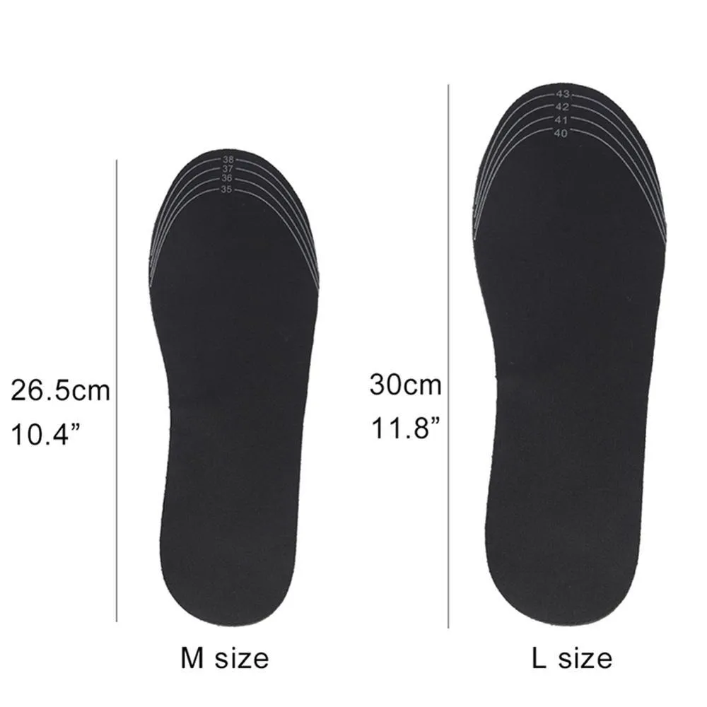 Unisex USB Heated Waterproof Washable Reusable Thermal Shoe Insoles