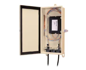 Wall Mount Fiber Enclosure, Single Door, Up to 36 Splices, Trays Included