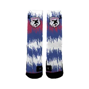 Whatcom Cc Basketball Scribbles Socks