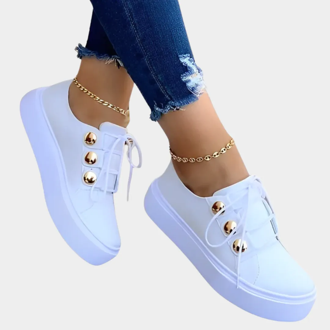 Women's Casual Sneakers  PU Leather Platform Trainers  Lightweight & Stylish  Multiple Colours