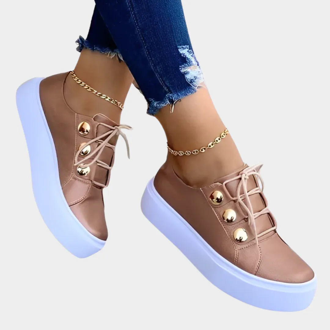 Women's Casual Sneakers  PU Leather Platform Trainers  Lightweight & Stylish  Multiple Colours