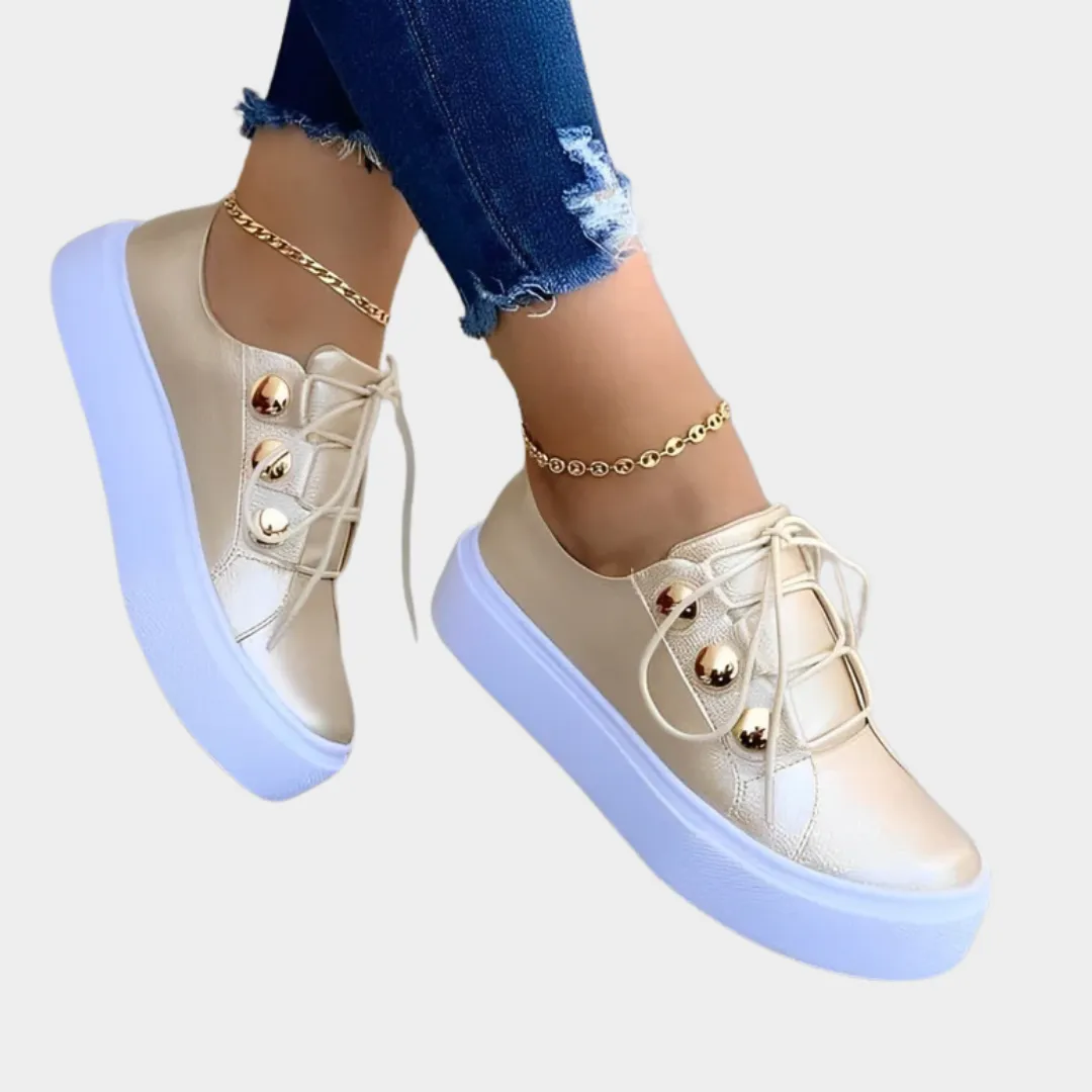 Women's Casual Sneakers  PU Leather Platform Trainers  Lightweight & Stylish  Multiple Colours
