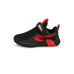 Youth Boys Soft Mesh Velcro Closure Solid Colored Shoes - BSC15969